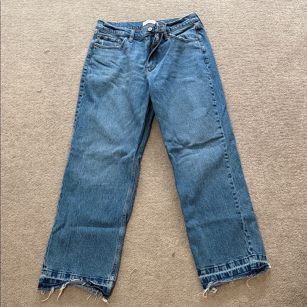 Abercrombie & Fitch Blue Curve Love Baggy Jeans